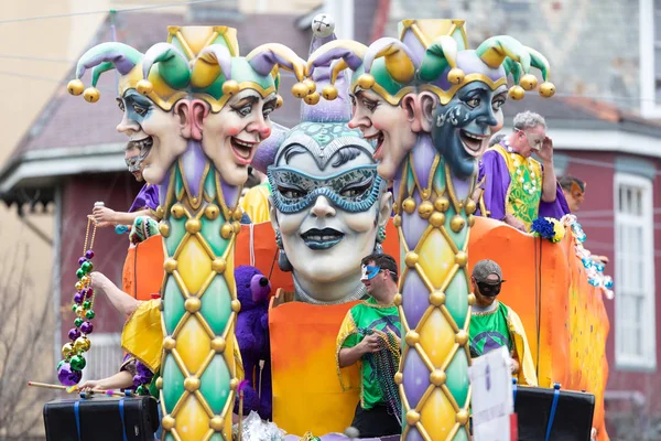 Парад Марди Гра в Новом Орлеане — стоковое фото