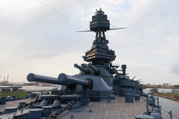 Houston Texas Usa December 2016 Battleship Uss Texas Egy Múzeum — Stock Fotó