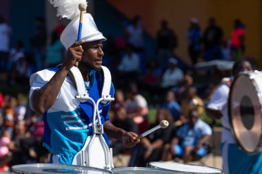 Indianapolis, Indiana, ABD - 28 Eylül 2019: The Circle City Classic Parade, The Band Marching Unit