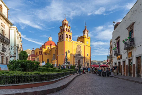 Guanajuato Guanajuato Messico Vista Strada Parroquia Nuestra Seora Guanajuato — Foto Stock