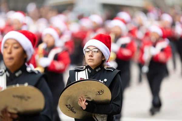 Houston Texas Usa November 2019 Thanksgiving Day Parade Members Waltrip — 스톡 사진