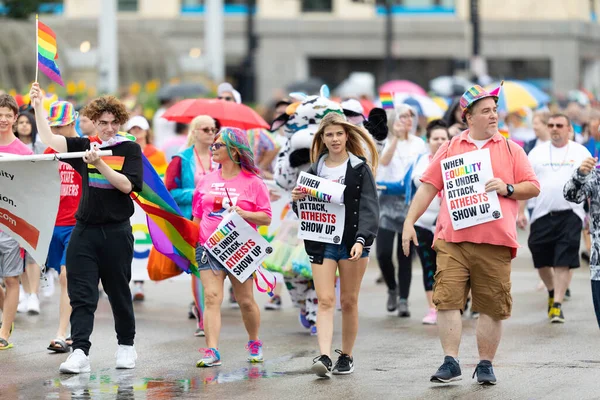 Cincinnati Ohio États Unis Juin 2019 Défilé Fierté Cincinnati Des — Photo