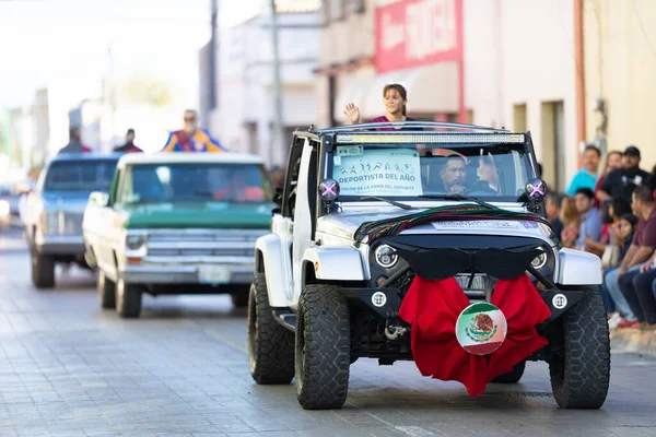 Matamoros Tamaulipas Mexiko November 2019 Mexikanska Revolutionens Dag Parad Jeep — Stockfoto