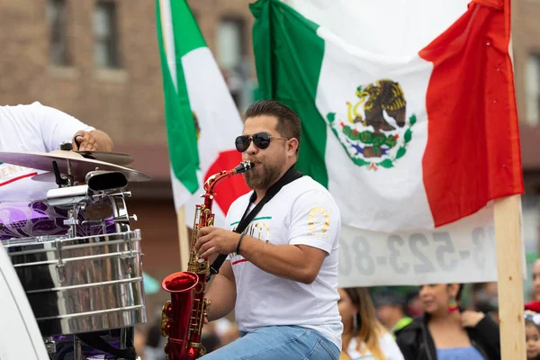 Chicago Illinois Estados Unidos Septiembre 2019 26Th Street Mexican Independence —  Fotos de Stock