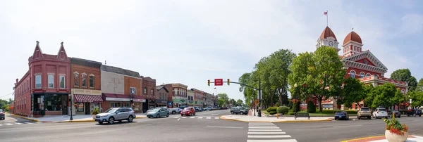 Crown Point Indiana Estados Unidos Julio 2019 Distrito Histórico Crown —  Fotos de Stock