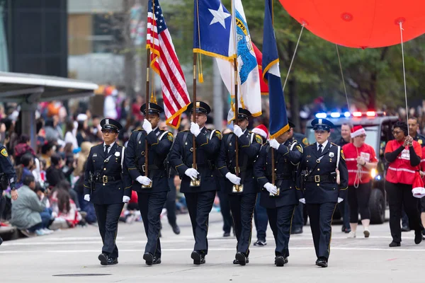 Houston Texas Estados Unidos Noviembre 2019 Thanksgiving Day Parade Police — Foto de Stock