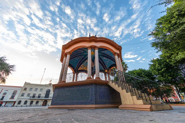 Ana Plaza 'daki Gazebo Miguel Hidalgo, Matamoros, Tamaulipas Eyaleti, Meksika