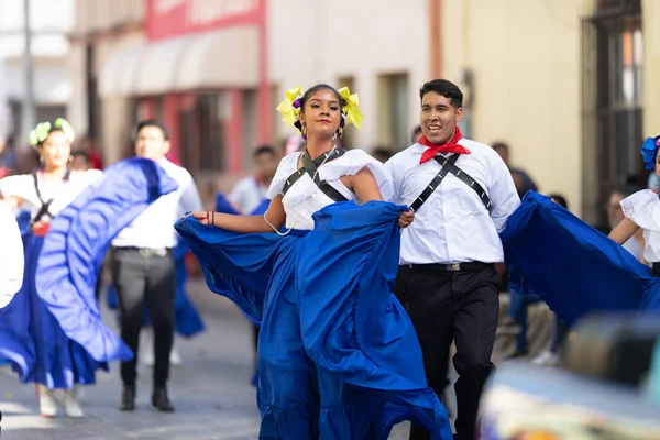 Matamoros Tamaulipas Meksyk Listopada 2019 Parada Dnia Rewolucji Meksykańskiej Meksykańscy — Zdjęcie stockowe