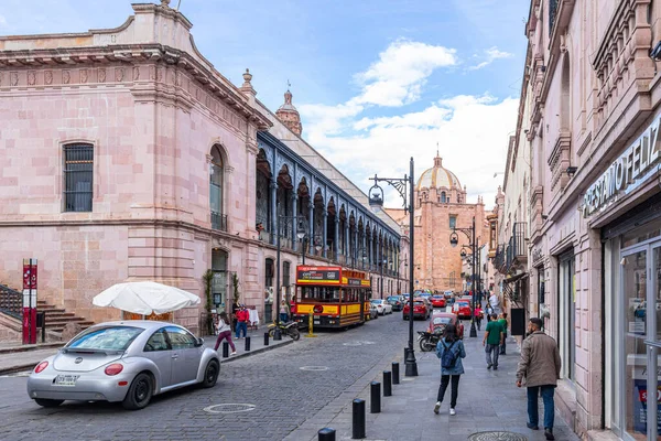 Zacatecas Zacatecas Messico Novembre 2019 Guarda Giù Tacuba Verso Cattedrale — Foto Stock