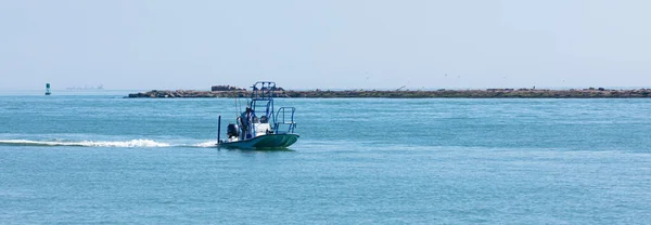 South Padre Island Texas Usa Листопада 2019 Малий Рибальський Човен — стокове фото