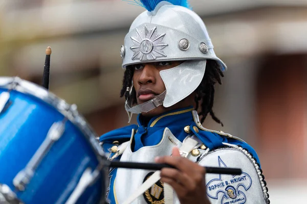 Nova Orleães Louisiana Eua Novembro 2019 Bayou Classic Parade Members — Fotografia de Stock