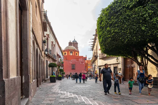 Santiago Queretaro Queretaro Messico Novembre 2019 Vedi Giù Strada Mayo — Foto Stock