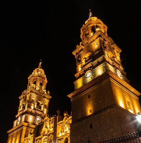 Catedral Morelia Estilo Barroco Catedral Católica Ciudad Morelia Michoacn México —  Fotos de Stock