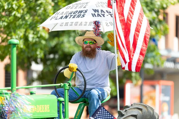 Arlington Texas Usa 2019 Július Arlington Július Parade Man Driving — Stock Fotó