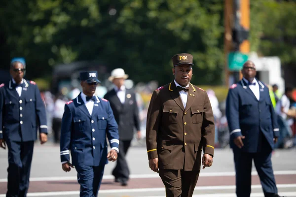 Chicago Illinois Estados Unidos Agosto 2019 Desfile Bud Billiken Miembros — Foto de Stock