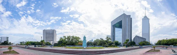 Över Monterrey Skyline Från Macroplaza Nuevo Leon State Mexiko — Stockfoto