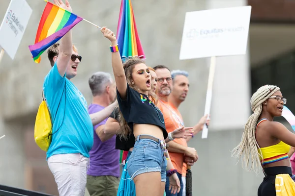 Cincinnati Ohio Usa Juin 2019 Défilé Fierté Cincinnati Des Gens — Photo