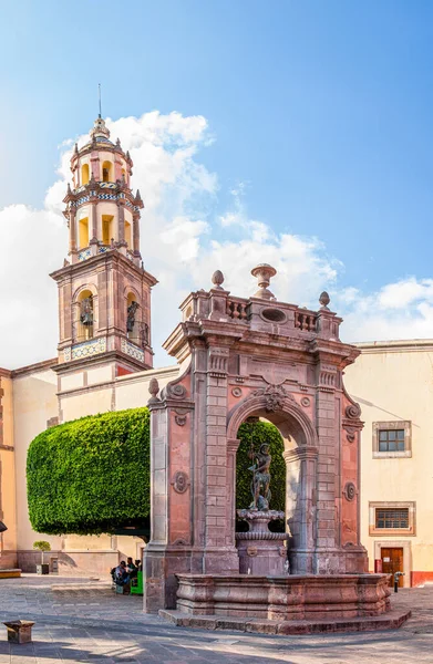 Fontana Nettuno Tempio Della Vita Santuario Nella Città Santiago Queretaro — Foto Stock