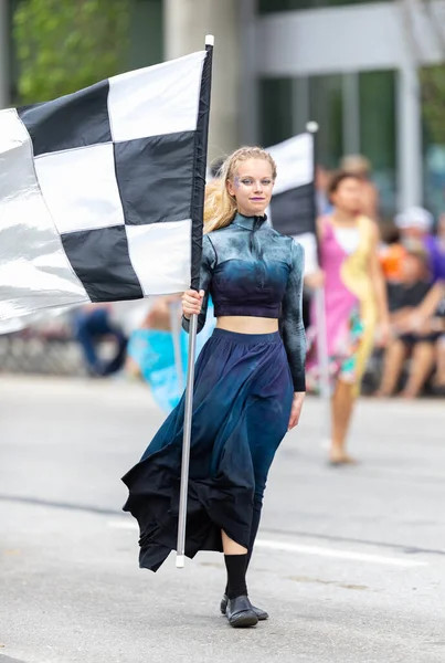 印第安纳波利斯 印第安纳 2019年5月25日 Indy 500 Parade Members Indiana All Star — 图库照片