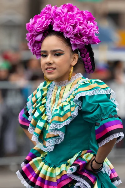 Chicago Illinois Usa 2019 Szeptember 26Th Street Mexican Independence Parade — Stock Fotó