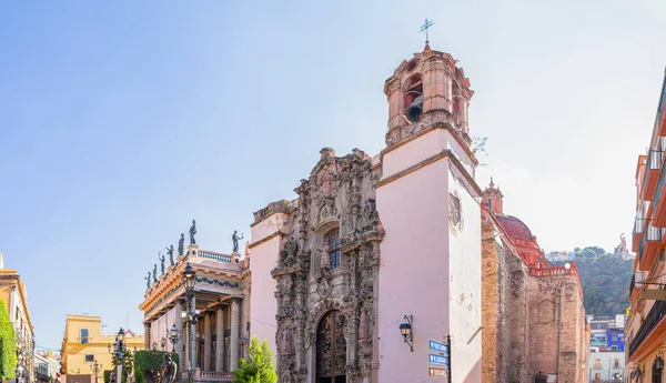 サンディエゴ教会 ソペナ通り グアナファト メキシコ — ストック写真