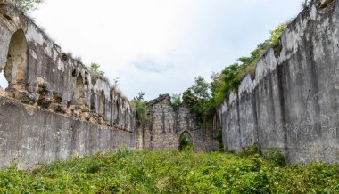 Hidalgo 'daki eski bir Hacienda harabeleri, Tamaulipas, Meksika