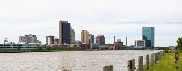 Toledo Stad Belägen Delstaten Ohio Usa Sett Från Den Internationella — Stockfoto