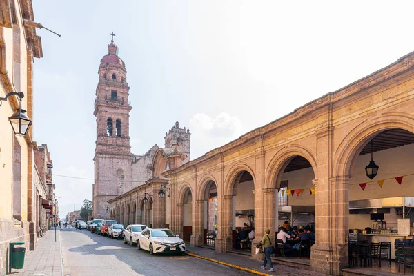 Morelia Michoacan Mexique Novembre 2019 Vue Sur Rue Corregidora Avec — Photo