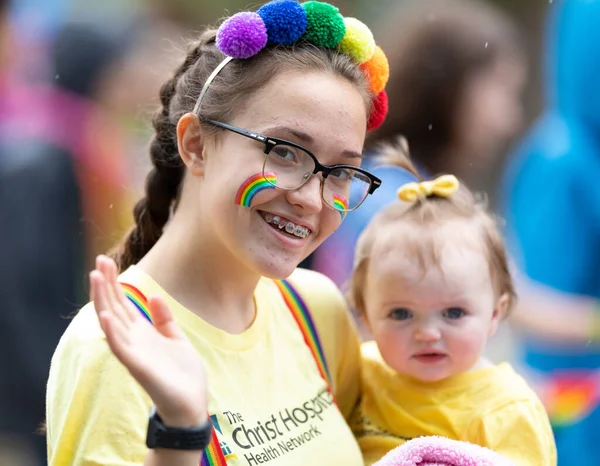 Cincinnati Ohio Estados Unidos Junio 2019 Desfile Del Orgullo Cincinnati —  Fotos de Stock