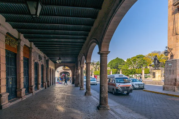 Morelia Michoacan México Novembro 2019 Vista Para Baixo Allende Ruas — Fotografia de Stock