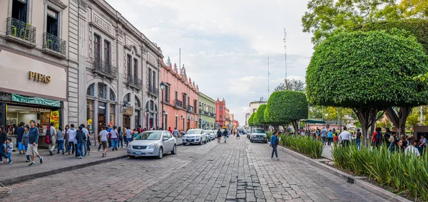 Santiago Querétaro Querétaro México Noviembre 2019 Turistas Lugareños Exploran Las — Foto de Stock