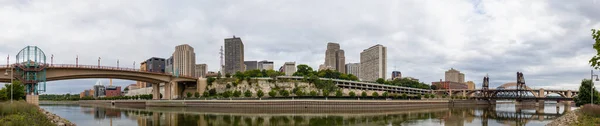 Saint Paul Delstaten Minnesota Amerikas Förenta Stater Sett Över Mississippifloden — Stockfoto