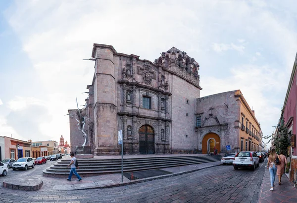 Santiago Queretaro Queretaro Mexikó 2019 November Templo San Agustin Mellett — Stock Fotó