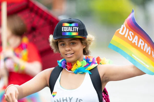 Cincinnati Ohio États Unis Juin 2019 Cincinnati Pride Parade Jeune — Photo