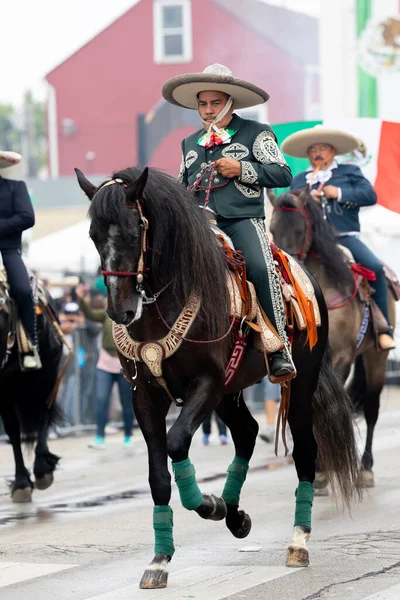 Chicago Illinois Usa September 2019 26Th Street Mexican Independence Parade — Stock Photo, Image