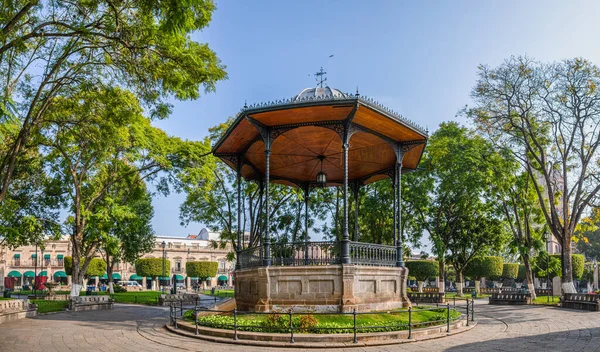 Der Kiosk Auf Der Plaza Armas Von Morelia Bundesstaat Michoacan — Stockfoto