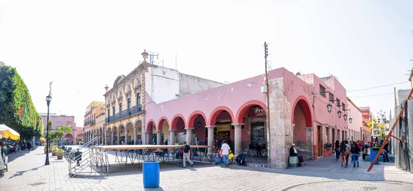 Celaya Guanajuato México Noviembre 2019 Turistas Lugareños Caminando Por Las — Foto de Stock