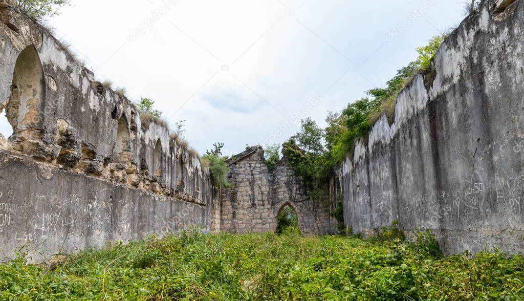 The ruins of a former Hacienda in Hidalgo, state of Tamaulipas, Mexico