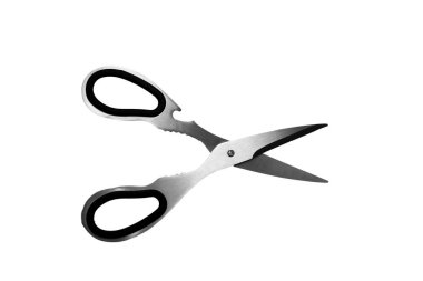 Beyaz üzerinde izole edilmiş makas 