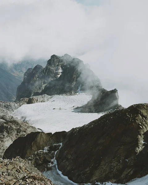 Ghiacciaio Margherita Sul Monte Stanley Montagne Più Alte Della Catena Foto Stock