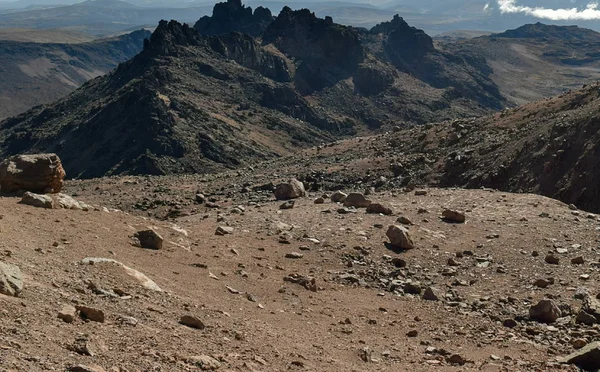 Paisajes Volcánicos Del Monte Kenia Parque Nacional Del Monte Kenia — Foto de Stock