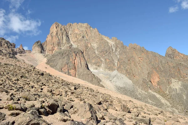 肯尼亚山的火山景观 肯尼亚 — 图库照片