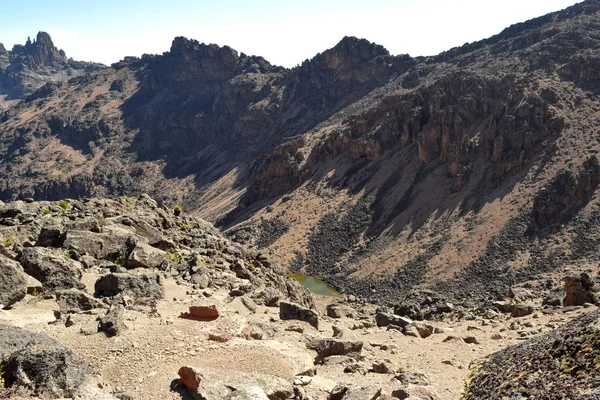 Paisajes Volcánicos Del Monte Kenia Kenia — Foto de Stock