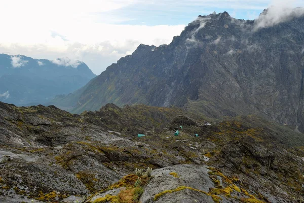 Monte Baker Sulle Montagne Del Rwenzori Uganda Immagine Stock