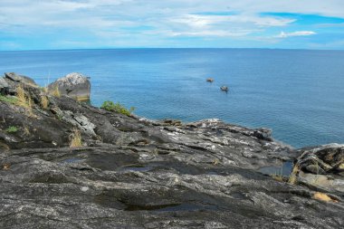 Kıyı şeridi gökyüzü, Kande Sahili, Malawi Gölü