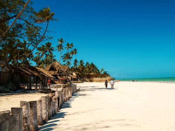 Praia Areia Baía Uroa Zanzibar — Fotografia de Stock