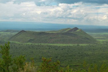 Bahçe Elementaita, Naivasha, Rift Vadisi, Kenya kıyılarında uyuyan savaşçı tepe yürüyüş