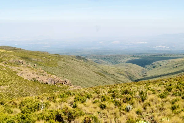 Panoramic Mountain Landscapes Sky Mount Kenya National Park Kenya — Stock Photo, Image