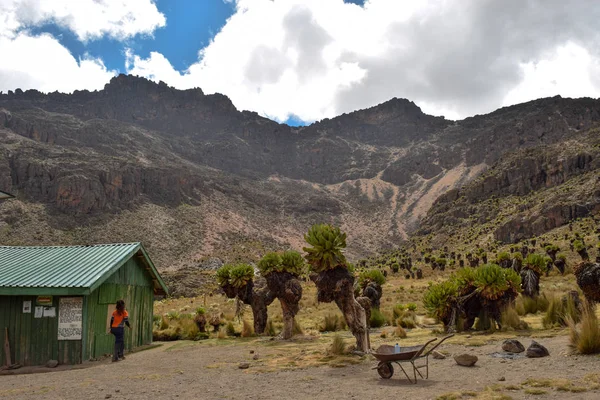 Cabaña Las Montañas Campo Shipton Monte Kenya — Foto de Stock