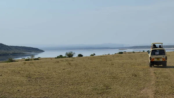 Les Paysages Arides Lac Magadi Vallée Rift Kenya — Photo